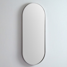 Modern 121cm Oblong Aluminium Wall Mirror